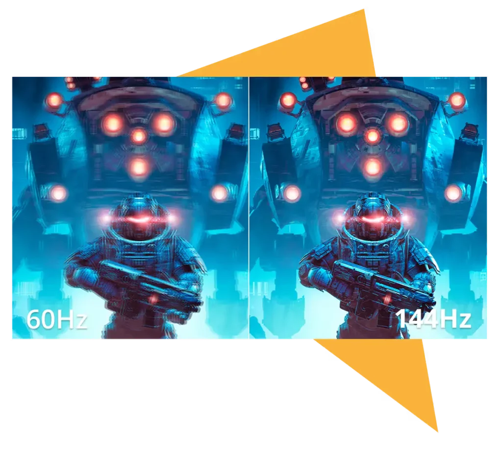 Comparativa de Herzios 60hz vs 144hz