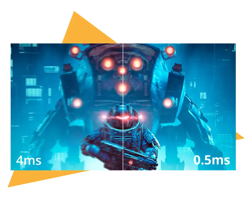 Comparativa de tiempo de respuesta 4ms vs 0.5ms